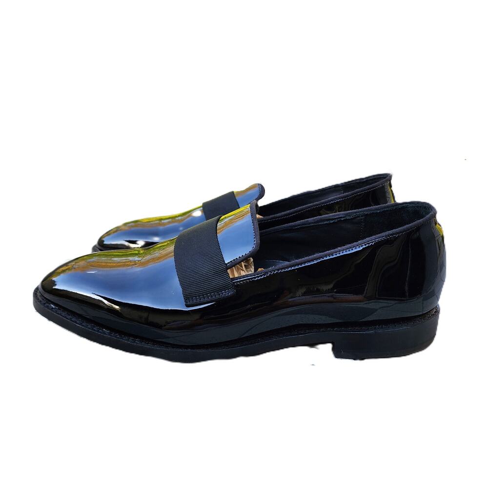 Allen Edmonds James Polished Patent Leather Tuxedo Dress Loafers 12 - Picture 12 of 13